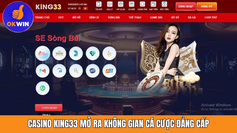 Giới thiệu King33 với danh mục casino thời thượng