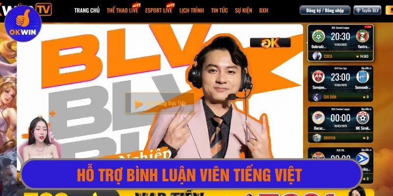 Nền tảng hỗ trợ bình luận viên tiếng Việt chuyên nghiệp 